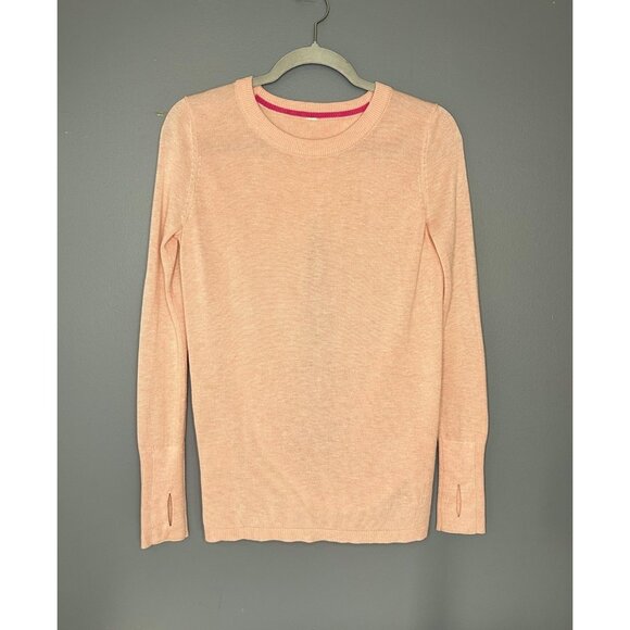 Lululemon Bring It Backbend Sweater Womens 4 Small Pink Open Back Drape Boolux - Picture 2 of 11